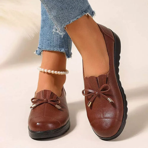 BEATRIZ | Mocasines con lazo y suela gruesa