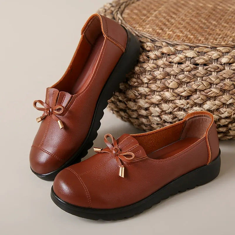 BEATRIZ | Mocasines con lazo y suela gruesa