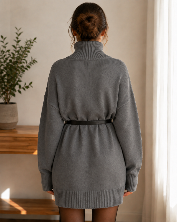 ELISA Jersey de Cuello Alto – Confort Elegante