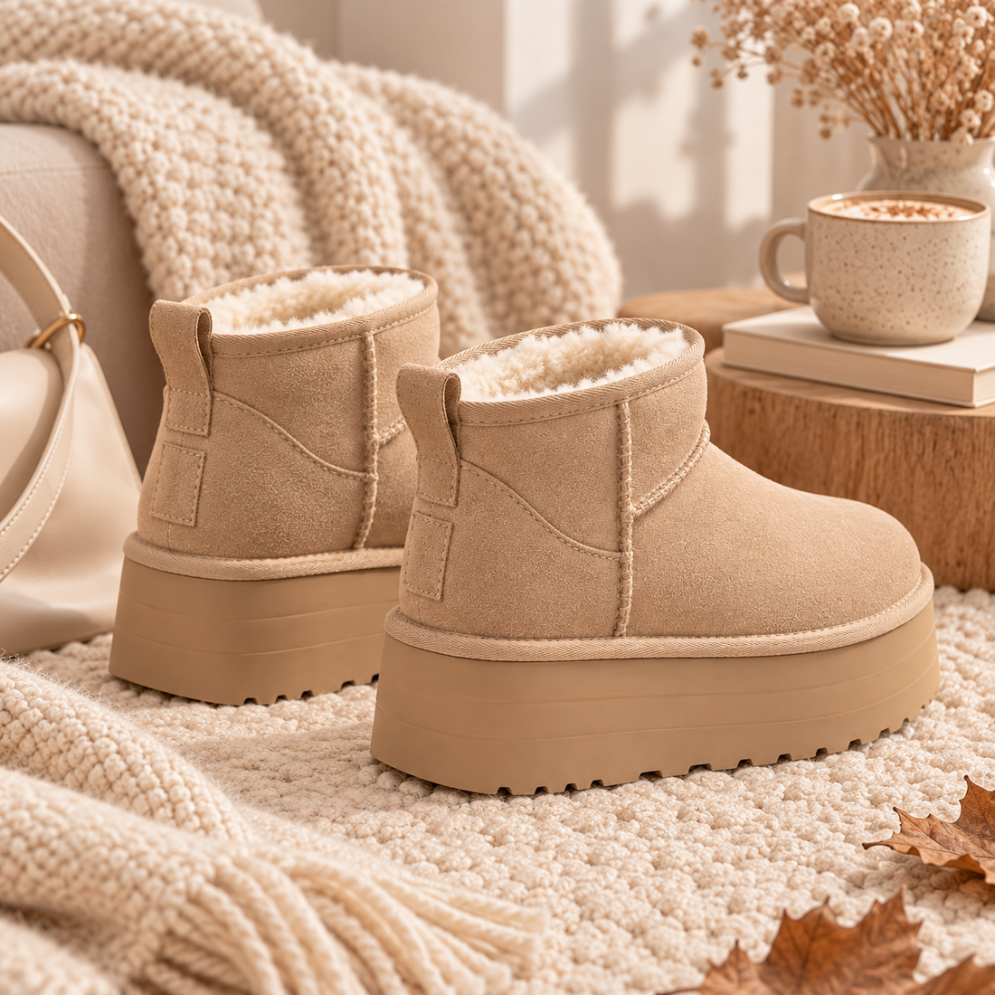 MAIA | Botines forrados con plataforma
