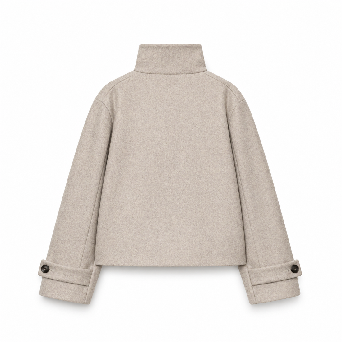 NORA Chaqueta de Cuello Alto – Minimalismo Elegante