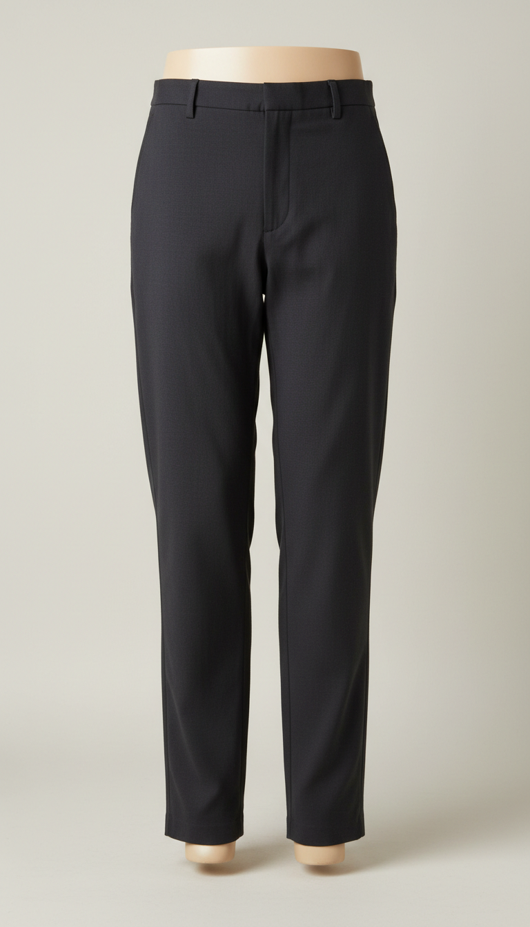 Pantalon Antraciet Getailleerd - close-up