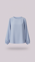 Blouse Poederblauw