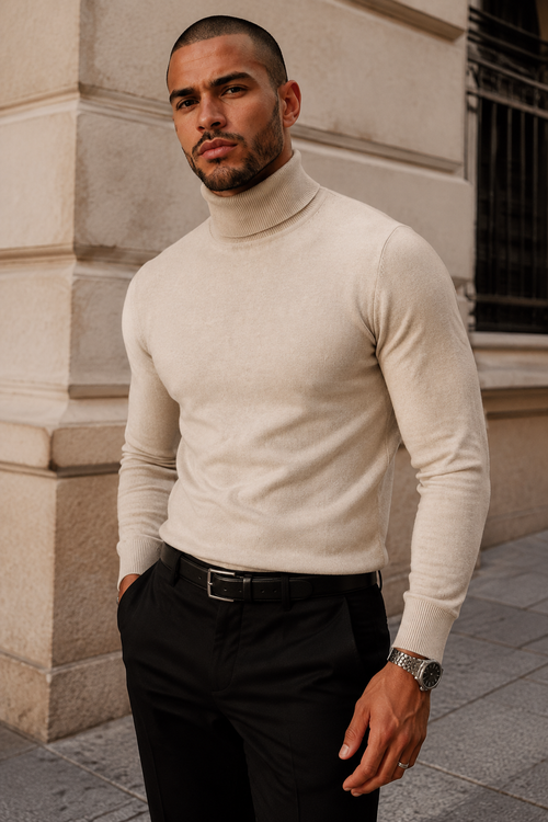 ADRIÁN Jersey de Cuello Alto – Confort Refinado