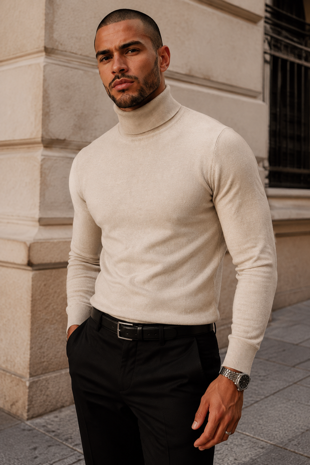 ADRIÁN Jersey de Cuello Alto – Confort Refinado
