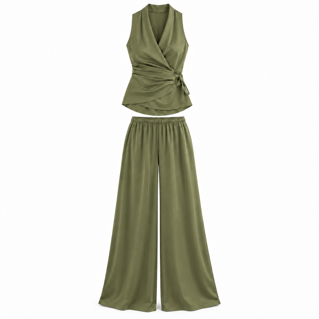 ADRIANA | Conjunto de chaleco y pantalón amplio