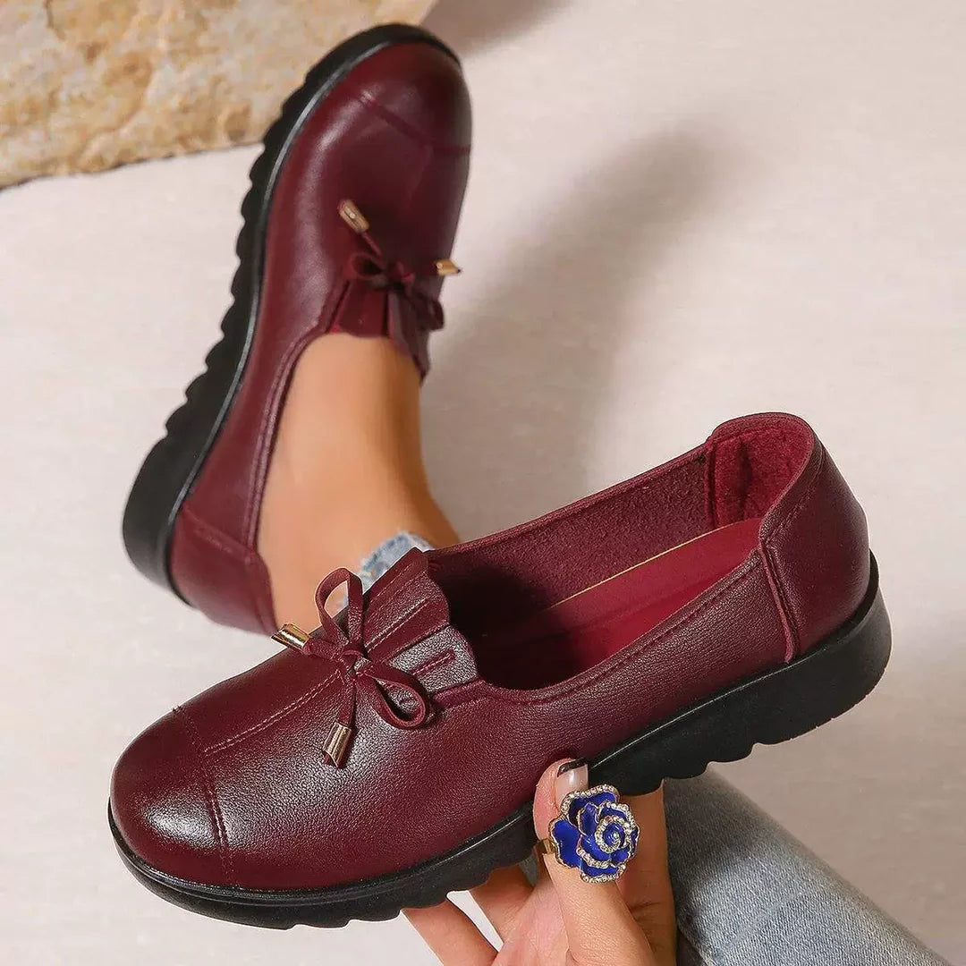 BEATRIZ | Mocasines con lazo y suela gruesa