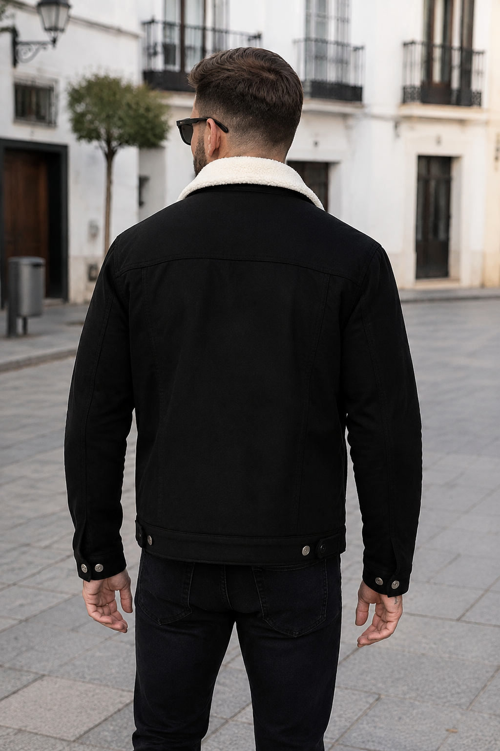 BRUNO Chaqueta con Cuello Borreguito – Calidez Urbana