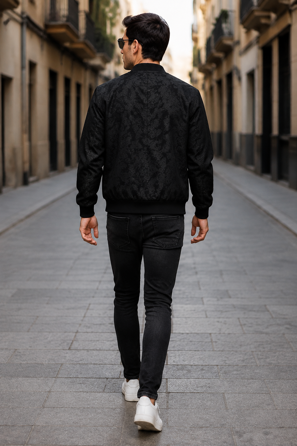 DANTE Chaqueta Bomber Jacquard – Distinción Moderna