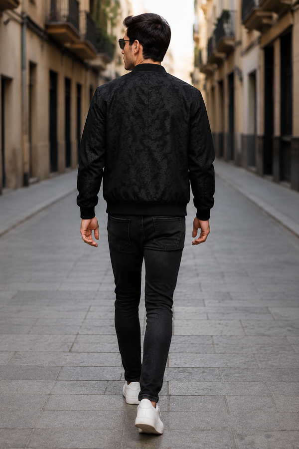 DANTE Chaqueta Bomber Jacquard – Distinción Moderna