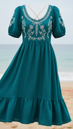 Zomerjurk Turquoise