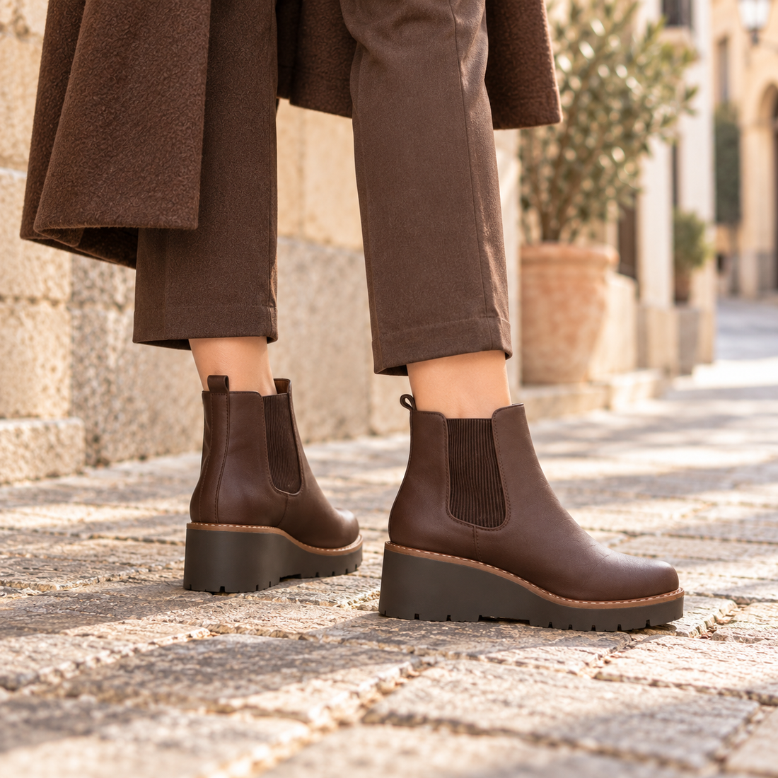 IRENE | Botines Chelsea con suela gruesa