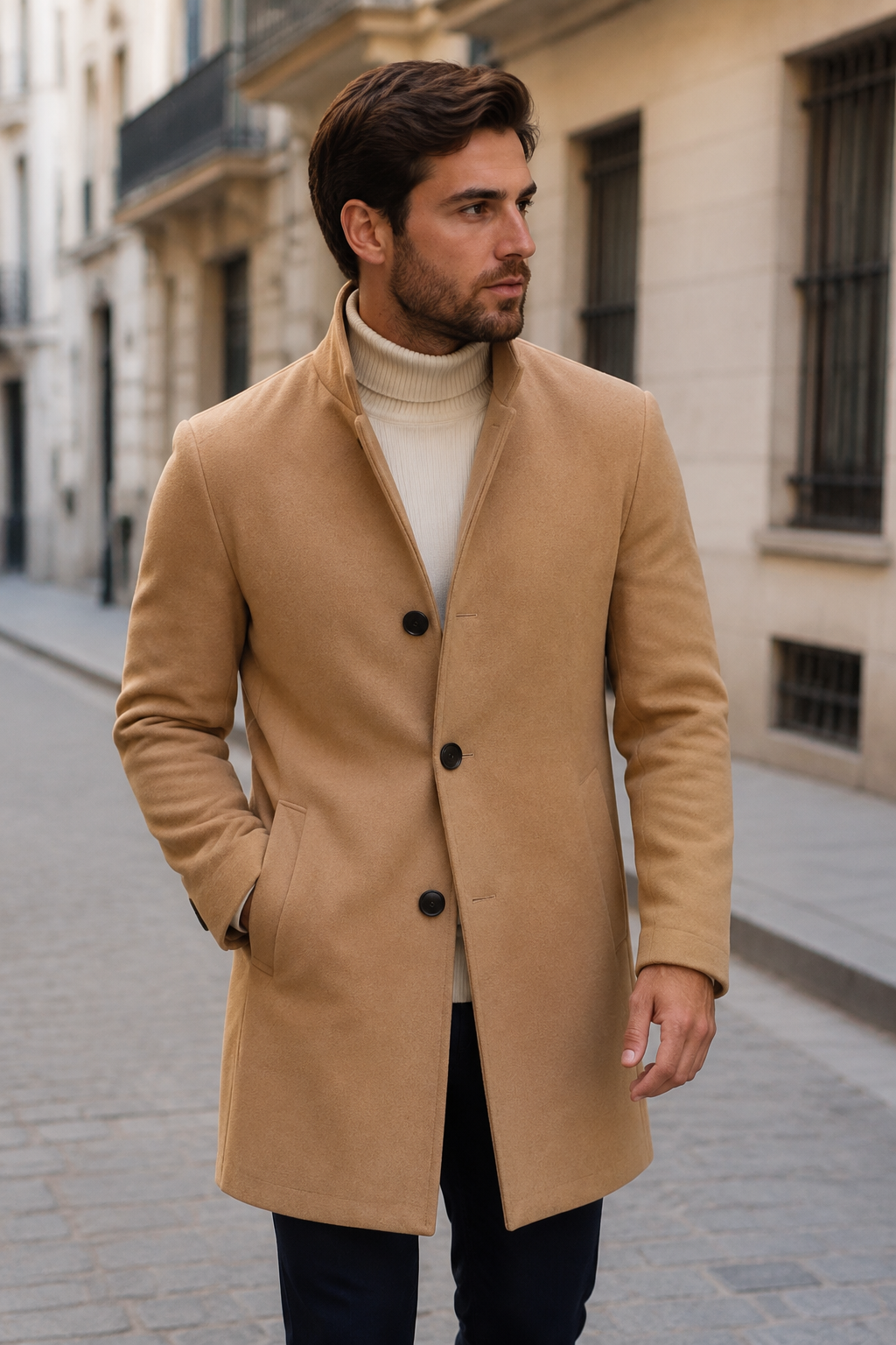 LEONARDO Abrigo Largo – Elegancia Atemporal