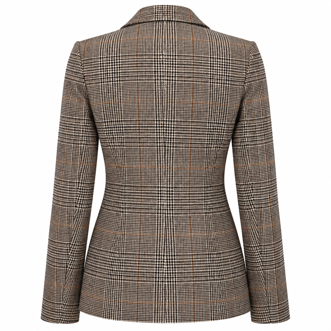 LUCÍA Blazer de Cuadros – Estilo Refinado