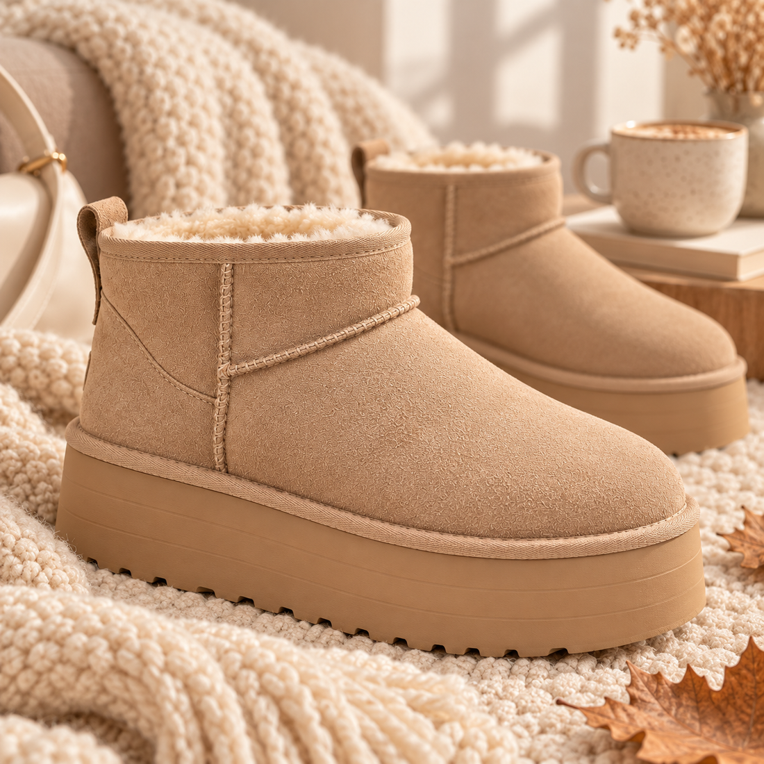 MAIA | Botines forrados con plataforma