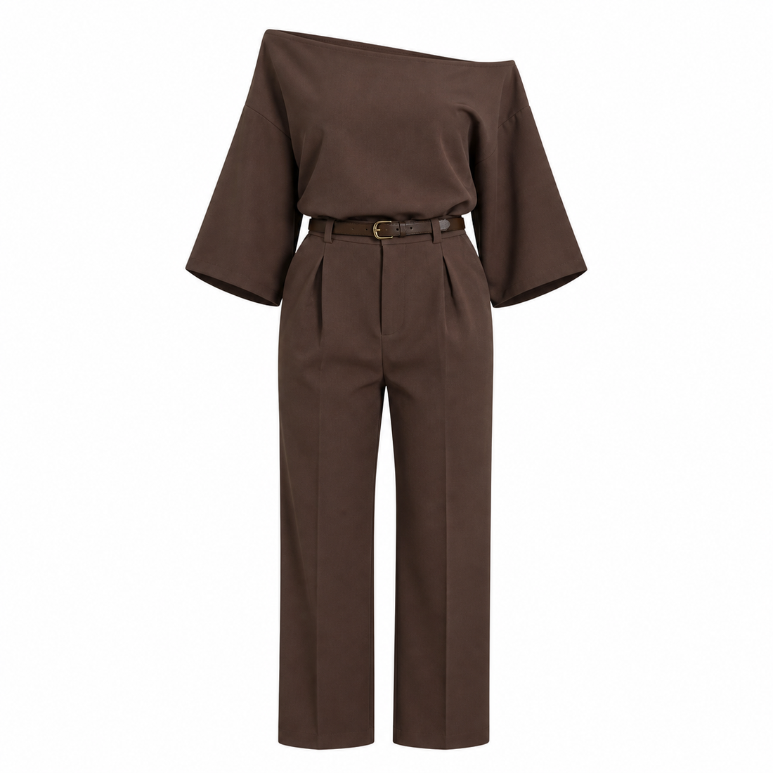VALENTINA Conjunto de Hombro Descubierto – Elegancia Moderna y Sofisticada